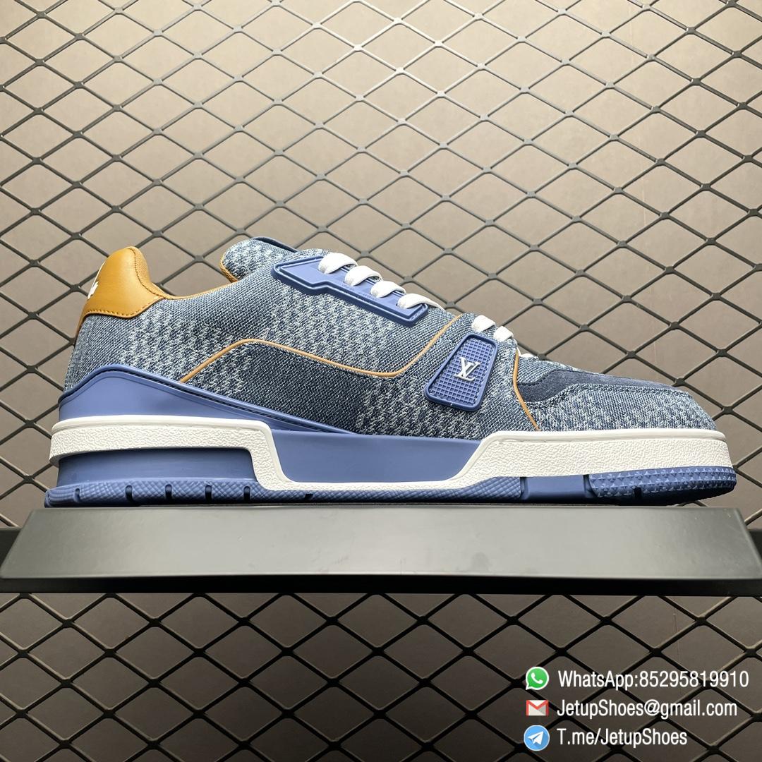 RepSneakers LV Trainer Sneaker Damier 3D Denim Blue Replica Designer Shoes 02 RepSneakers LV Trainer Sneaker Damier 3D Denim Blue Replica Designer Shoes 02