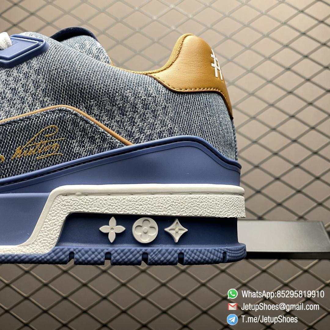 RepSneakers LV Trainer Sneaker Damier 3D Denim Blue Replica Designer Shoes 04 RepSneakers LV Trainer Sneaker Damier 3D Denim Blue Replica Designer Shoes 04