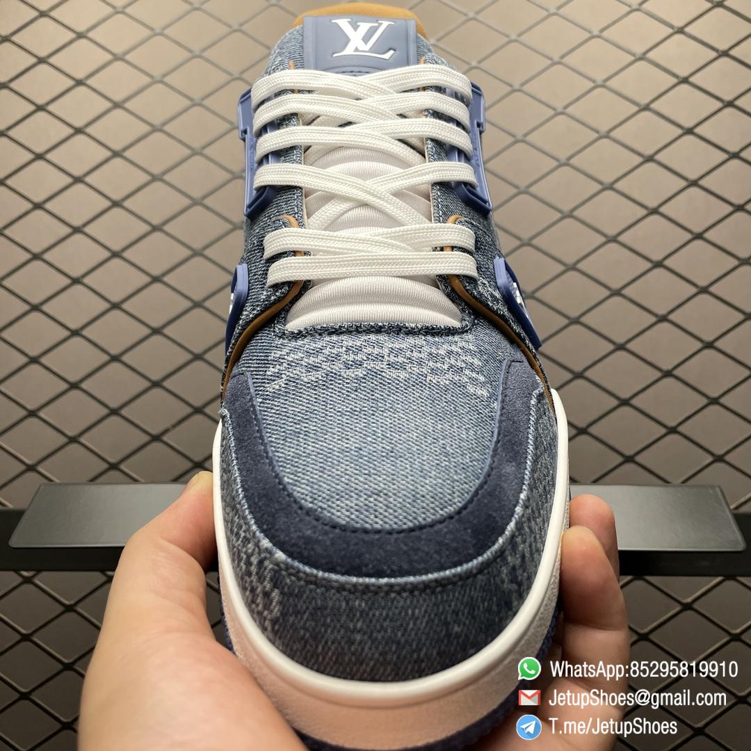 RepSneakers LV Trainer Sneaker Damier 3D Denim Blue Replica Designer Shoes 05 RepSneakers LV Trainer Sneaker Damier 3D Denim Blue Replica Designer Shoes 05