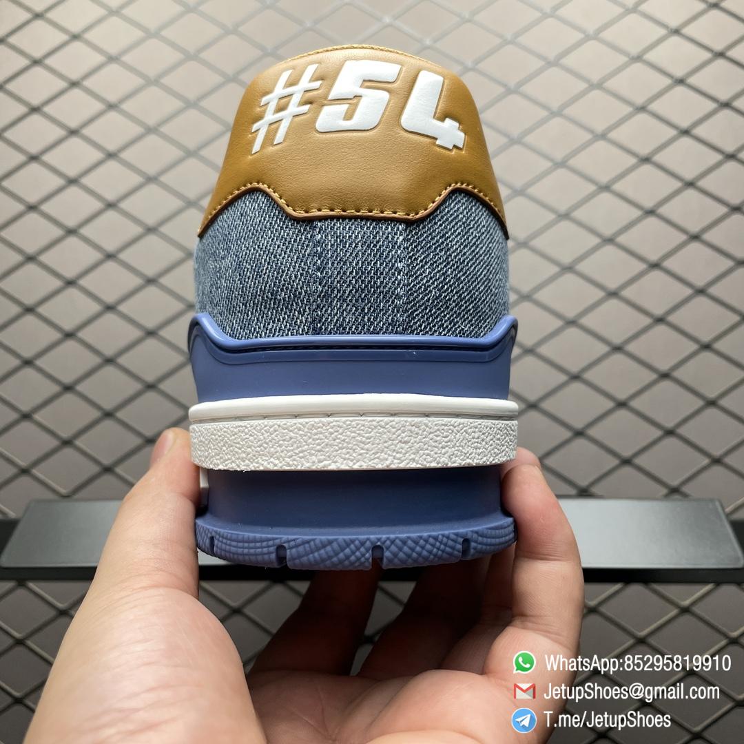 RepSneakers LV Trainer Sneaker Damier 3D Denim Blue Replica Designer Shoes 06 RepSneakers LV Trainer Sneaker Damier 3D Denim Blue Replica Designer Shoes 06