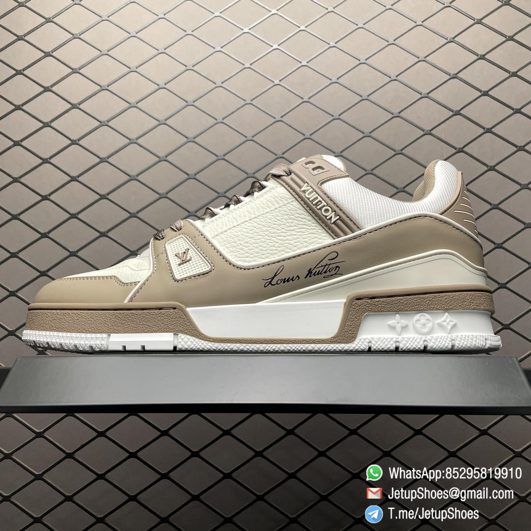 RepSneakers LV Trainer Sneaker Taupe Brown Ubuck Grained calf leather Designer Rep Sneakers RepSnkrs 01 RepSneakers LV Trainer Sneaker Taupe Brown Ubuck Grained calf leather Designer Rep Sneakers RepSnkrs 01