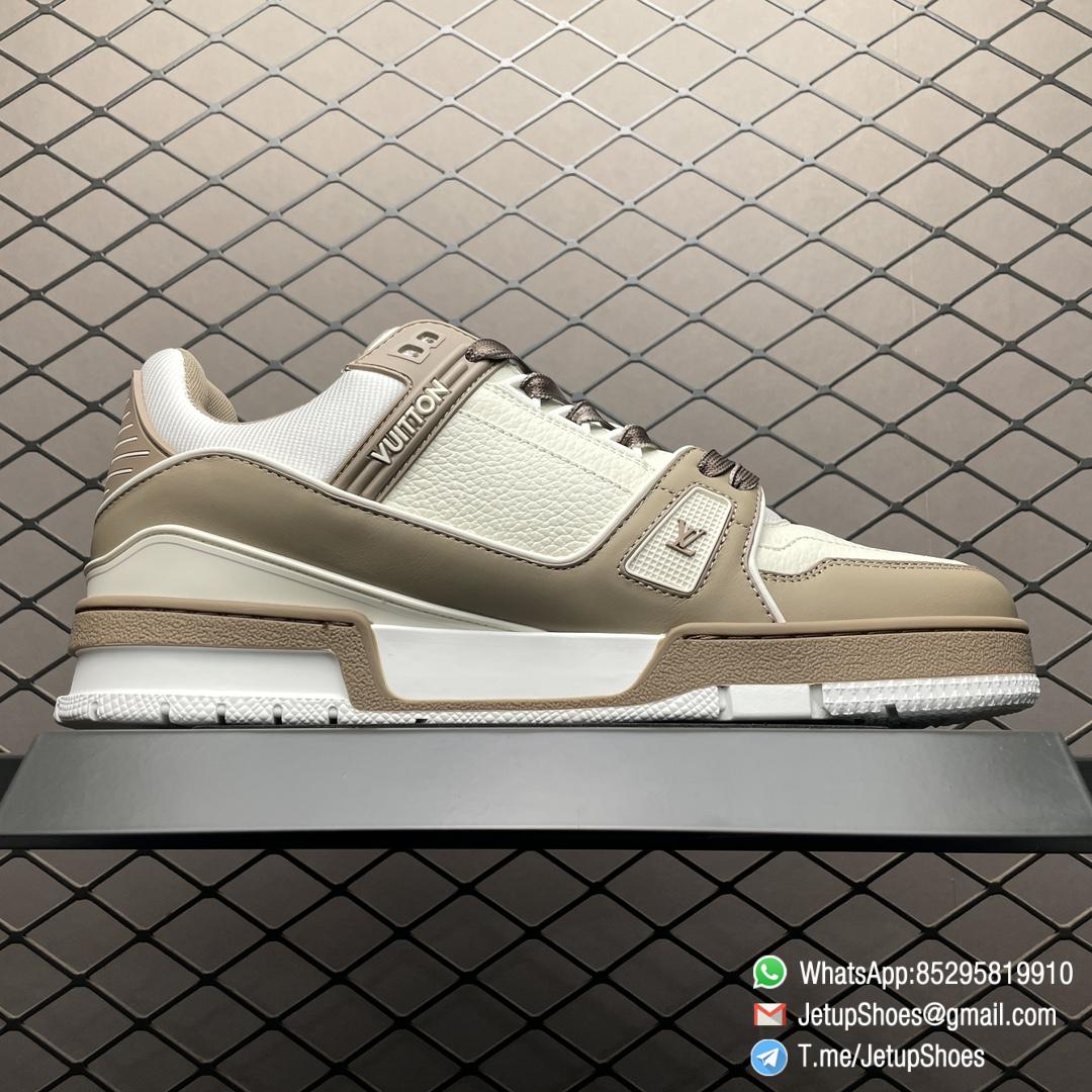RepSneakers LV Trainer Sneaker Taupe Brown Ubuck Grained calf leather Designer Rep Sneakers RepSnkrs 02 RepSneakers LV Trainer Sneaker Taupe Brown Ubuck Grained calf leather Designer Rep Sneakers RepSnkrs 02