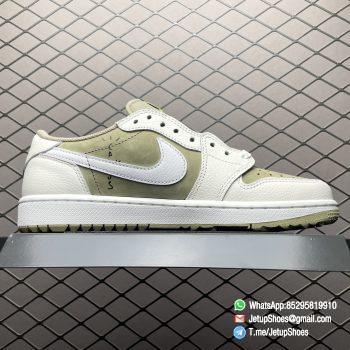 RepSneakers Travis Scott x Air Jordan 1 Low Golf Neutral Olive FZ3124 200 Replica AJ1 Sneakers 02