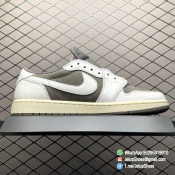 RepSneakers Travis Scott x Air Jordan 1 Retro Low OG Reverse Mocha TS Factory Edition DM7866 162 Replica AJ1 Sneakers 02
