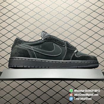RepSneakers Travis Scott x Air Jordan 1 Retro Low OG SP Black Phantom DM7866 001 TS Factory Edition Replica AJ1 Sneakers 02