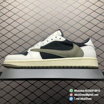 RepSneakers Travis Scott x Air Jordan 1 Retro Low OG SP Olive DZ4137 106 TS Factory Edition Replica AJ1 Sneakers 01