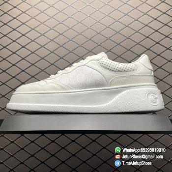 RepSneakers Gucci Screener GG Sneaker Low Top White and Grey GG Supreme Canvas SNKRS 01