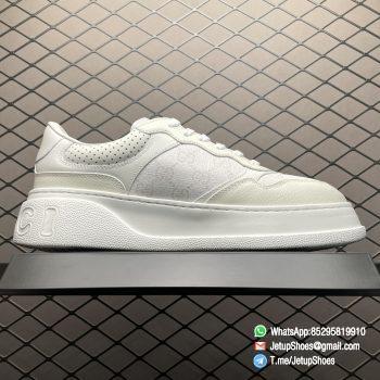 RepSneakers Gucci Screener GG Sneaker Low Top White and Grey GG Supreme Canvas SNKRS 02